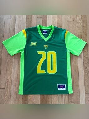 Tampa Bay Vipers XFL Football Jersey Mens Medium M Green Authentic Apparel 2020